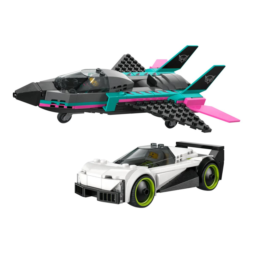 Produktbild för LEGO City 60489 - Jet vs. Bil - byggsats