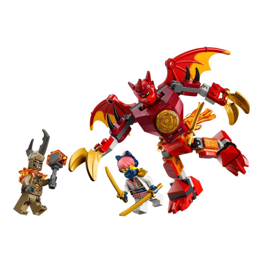 Produktbild för LEGO Ninjago 71851 - Kai's Drak Mech Stridspaket - byggsats