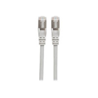 Produktbild för Intellinet Network Patch Cable, Cat6, 20m, Grey, Copper, S/FTP, LSOH / LSZH, PVC, RJ45, Gold Plated Contacts, Snagless, Booted, Lifetime Warranty, Polybag - patch-kabel - 20 m - grå
