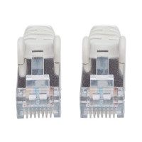 Produktbild för Intellinet Network Patch Cable, Cat6, 20m, Grey, Copper, S/FTP, LSOH / LSZH, PVC, RJ45, Gold Plated Contacts, Snagless, Booted, Lifetime Warranty, Polybag - patch-kabel - 20 m - grå
