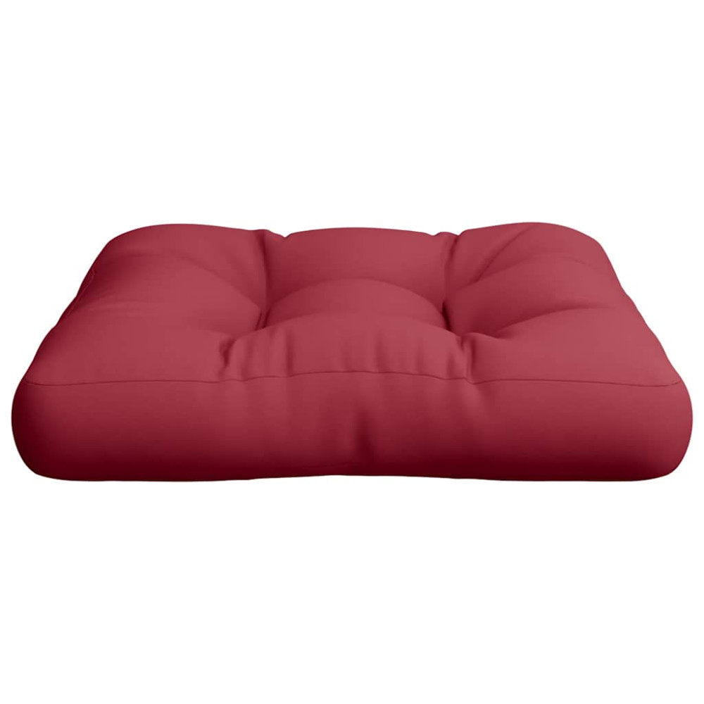Produktbild för Palldyna vinröd 58x58x10 cm tyg