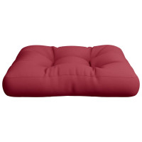 Produktbild för Palldyna vinröd 58x58x10 cm tyg