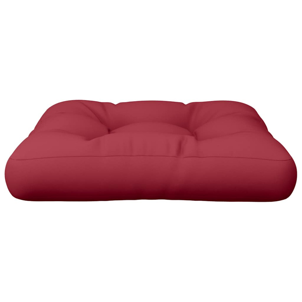 Produktbild för Palldyna vinröd 58x58x10 cm tyg