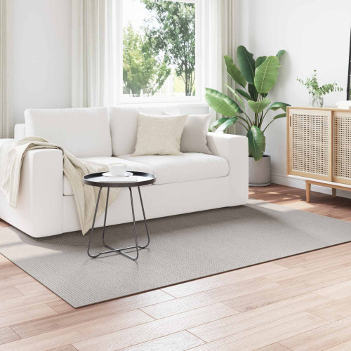vidaXL Områdesmattor LUGO Krämfärgad och grå 120 x 170 cm Polyester