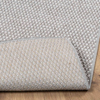 Produktbild för Områdesmattor LUGO Krämfärgad och grå 140 x 200 cm Polyester