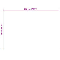 Produktbild för Områdesmattor LUGO Krämfärgad och grå 140 x 200 cm Polyester