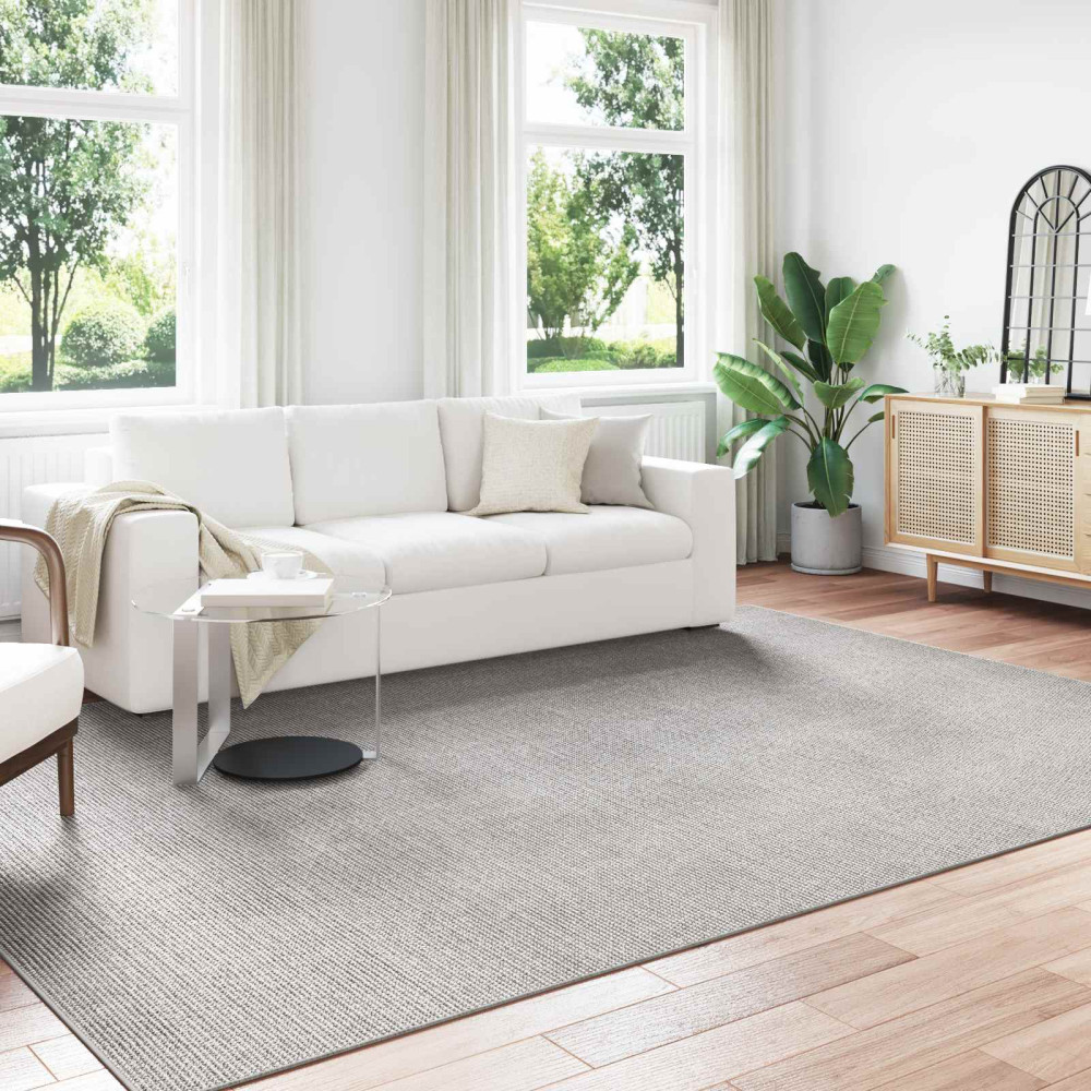 Produktbild för Områdesmattor LUGO Krämfärgad och grå 240 x 340 cm Polyester