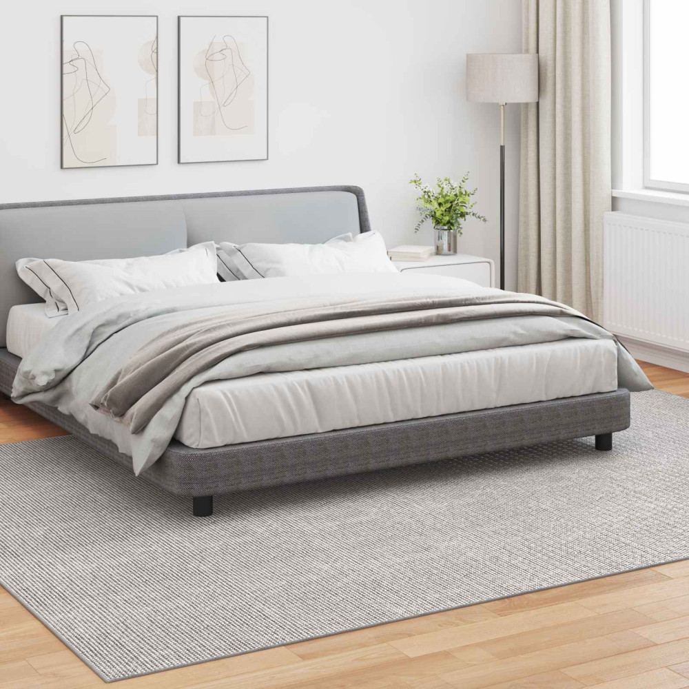Produktbild för Områdesmattor LUGO Krämfärgad och grå 240 x 340 cm Polyester
