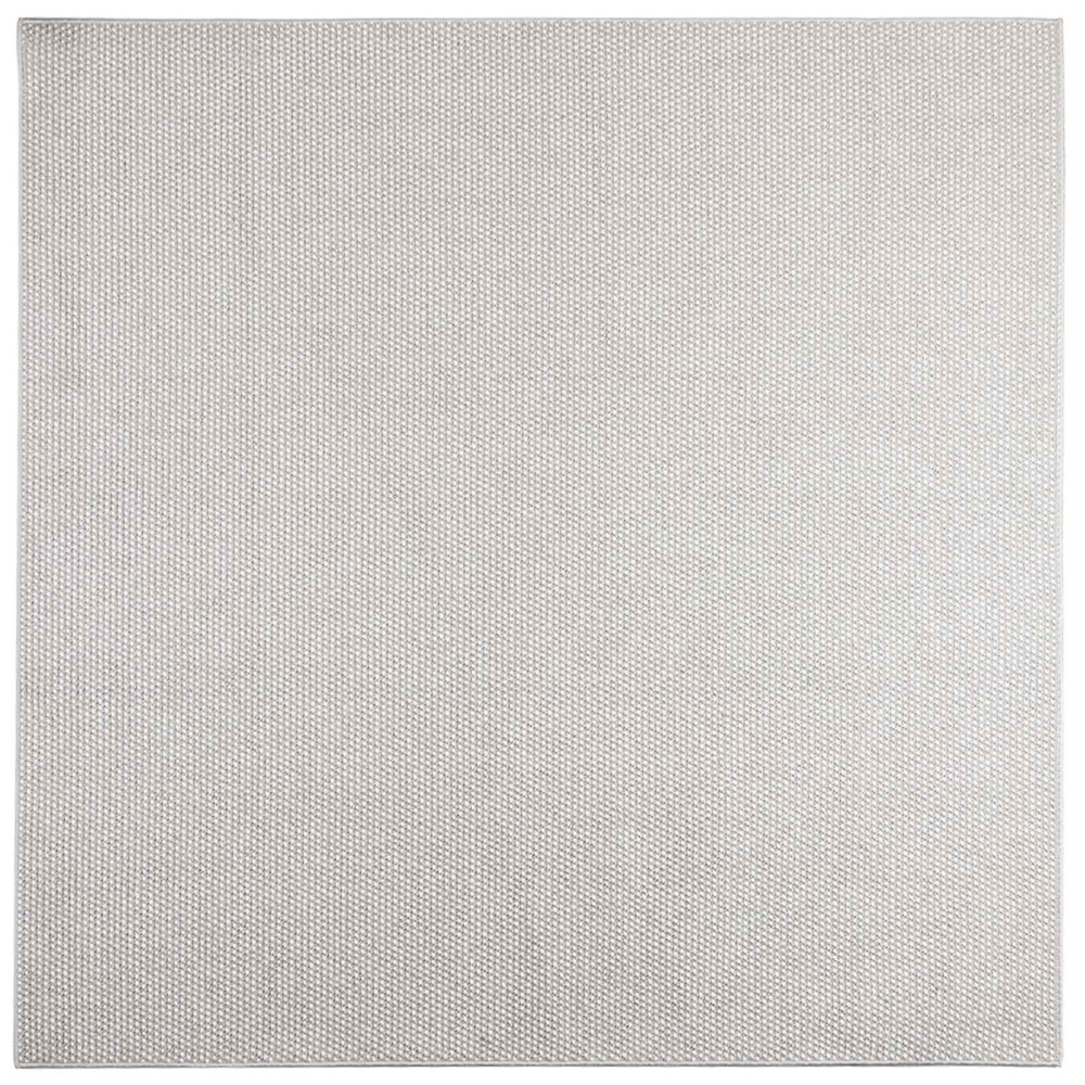Produktbild för Områdesmattor LUGO Krämfärgad och grå 120 x 120 cm Polyester