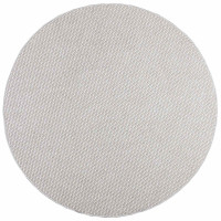 Produktbild för Områdesmattor Rund LUGO Krämfärgad och grå Ø 160 CM Polyester