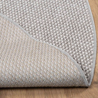 Produktbild för Områdesmattor Rund LUGO Krämfärgad och grå Ø 160 CM Polyester