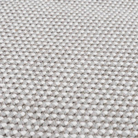 Produktbild för Områdesmattor Rund LUGO Krämfärgad och grå Ø 160 CM Polyester