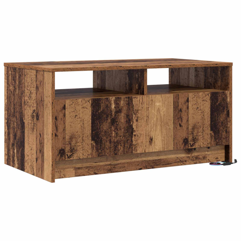 Produktbild för Kaffeebord med låda Gammalt trä 90 x 50 x 45 cm Konstruerat trä