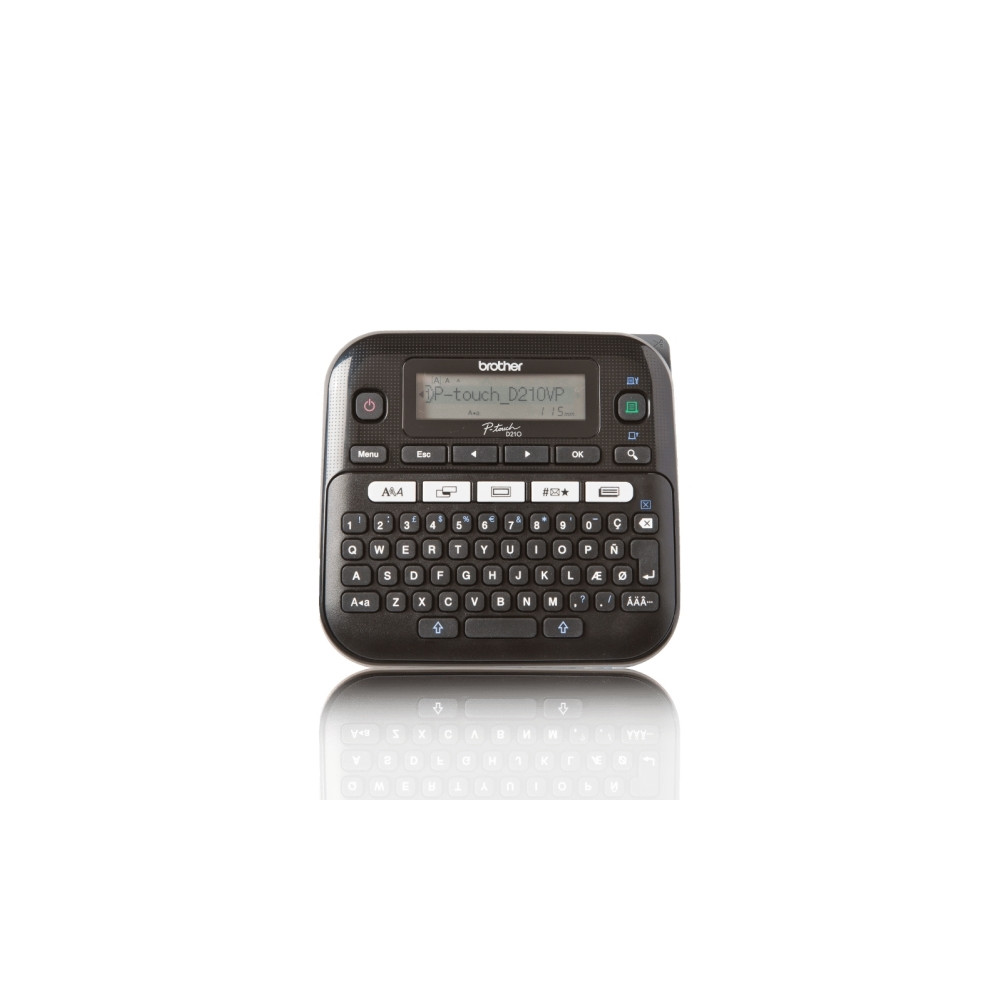 Produktbild för Brother P-Touch PT-D210VP - etikettskrivare - svartvit - termisk överföring