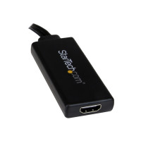 Produktbild för StarTech.com VGA till HDMI-adapter med USB-audio & -ström – bärbar VGA till HDMI-konverterare – 1080p - adapterkabel - HDMI/VGA/ljud/USB - 26 cm