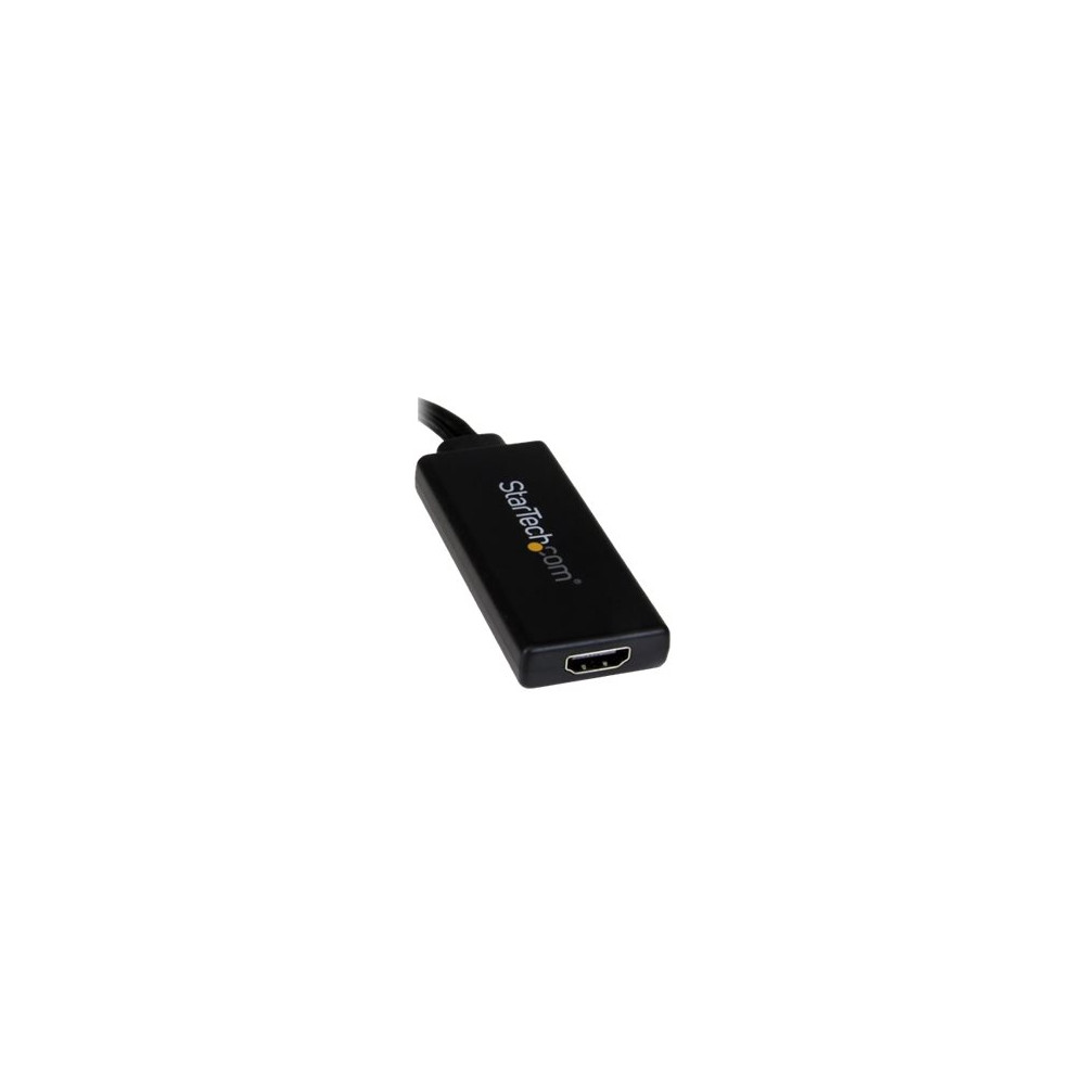 Produktbild för StarTech.com VGA till HDMI-adapter med USB-audio & -ström – bärbar VGA till HDMI-konverterare – 1080p - adapterkabel - HDMI/VGA/ljud/USB - 26 cm