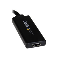 Produktbild för StarTech.com VGA till HDMI-adapter med USB-audio & -ström – bärbar VGA till HDMI-konverterare – 1080p - adapterkabel - HDMI/VGA/ljud/USB - 26 cm