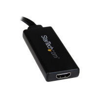 Produktbild för StarTech.com VGA till HDMI-adapter med USB-audio & -ström – bärbar VGA till HDMI-konverterare – 1080p - adapterkabel - HDMI/VGA/ljud/USB - 26 cm