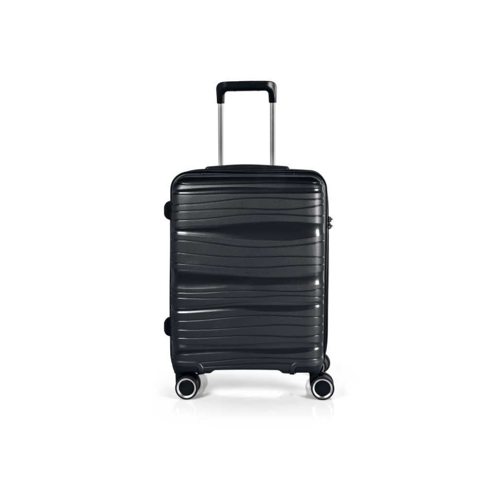 Produktbild för Resväska set RW Travel Alfrida svart 20"/24"/28" PP-plast me...