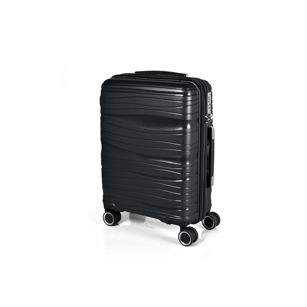 Produktbild för Resväska set RW Travel Alfrida svart 20"/24"/28" PP-plast me...