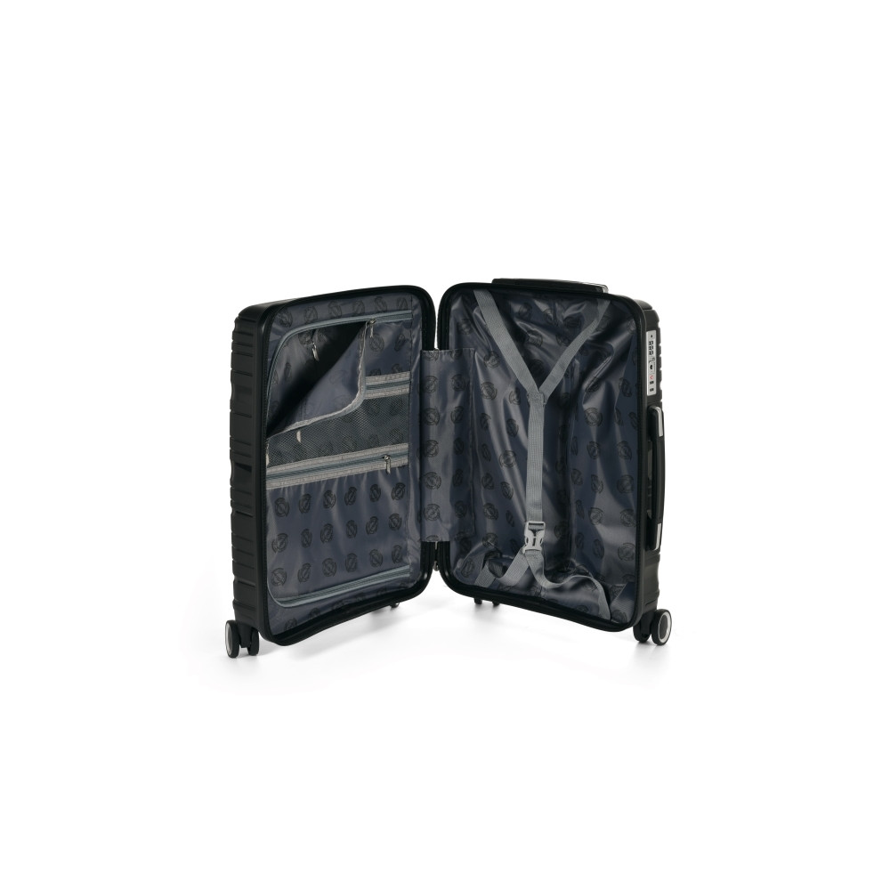 Produktbild för Resväska set RW Travel Alfrida svart 20"/24"/28" PP-plast me...