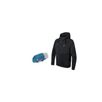 Produktbild för Bosch GHH 12+18V XA Professional - huvtröja - XXX large - 5% spandex, 95 % polyester - svart