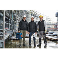Produktbild för Bosch GHH 12+18V XA Professional - huvtröja - XXX large - 5% spandex, 95 % polyester - svart