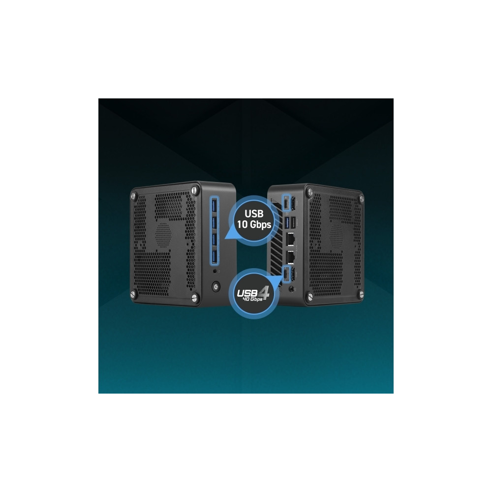 Produktbild för MSI Cubi Z AI 8M 006BEU - mini-PC Ryzen 7 8845HS 3.8 GHz - 0 GB - ingen HDD