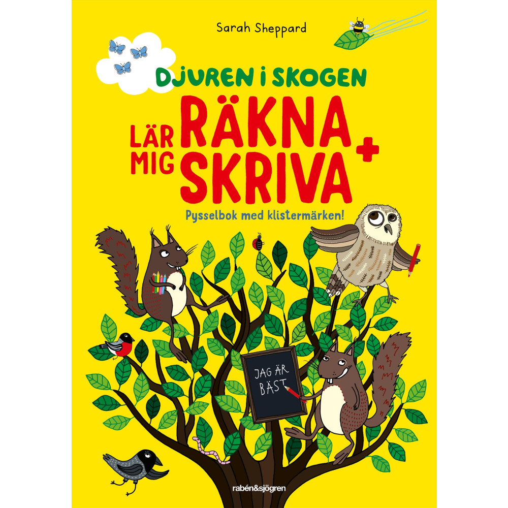 Produktbild för Djuren i skogen lär mig räkna + skriva
