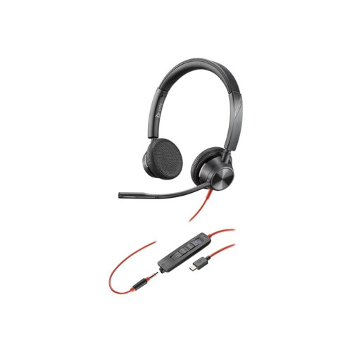 HP HP Poly Blackwire 3325 - headset - 3,5 mm kontakt, USB-C