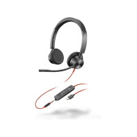 Produktbild för HP Poly Blackwire 3325 - headset - 3,5 mm kontakt, USB-C