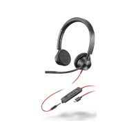 Produktbild för HP Poly Blackwire 3325 - headset - 3,5 mm kontakt, USB-C