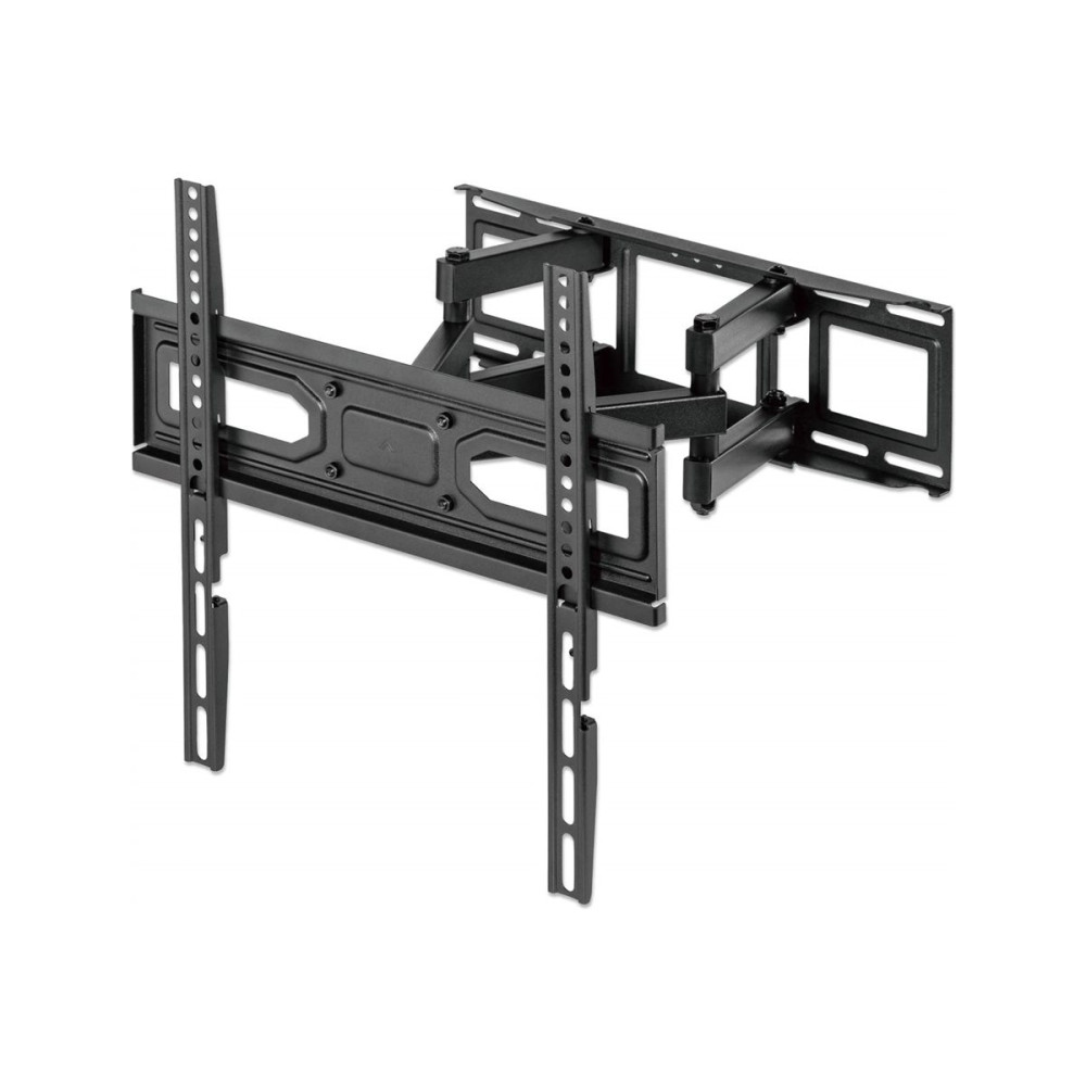 Produktbild för Manhattan TV & Monitor Mount, Wall, Full Motion, 1 screen, Screen Sizes: 32-55", Black, VESA 100x100 to 400x400mm, Max 40kg, LFD, Tilt & Swivel with 3 Pivots, Lifetime Warranty monteringssats - fullständig rörelse - för platt panel - svart