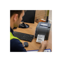 Produktbild för Brother TD-4420TN - etikettskrivare - svartvit - direkt termisk/termisk överföring