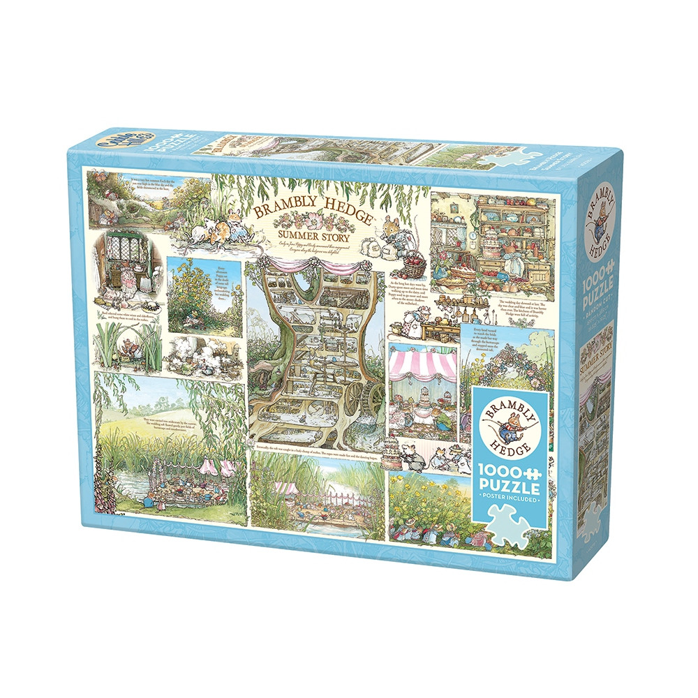Produktbild för Brambly Hedge Summer Story, Pussel, 1000 bitar, Cobble Hill