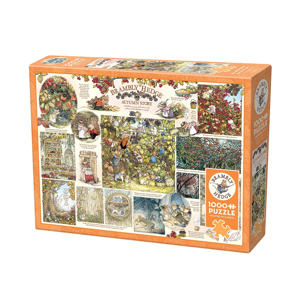 Produktbild för Brambly Hedge Autumn Story, Pussel, 1000 bitar, Cobble Hill