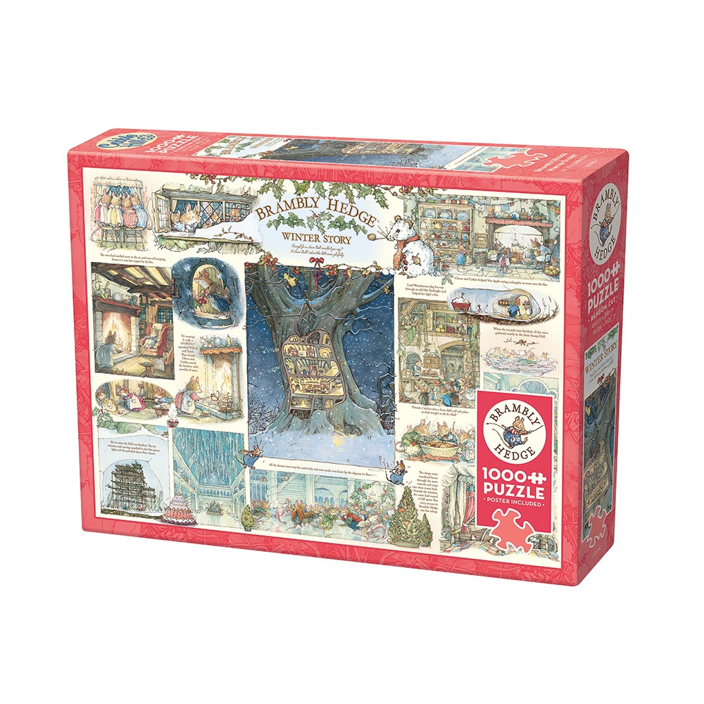Produktbild för Brambly Hedge Winter Story, Pussel, 1000 bitar, Cobble Hill