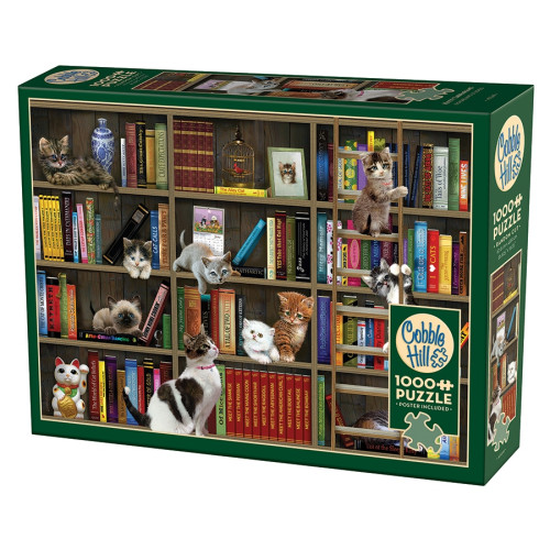 Cobble Hill Kitty Librarians, Pussel, 1000 bitar, Cobble Hill
