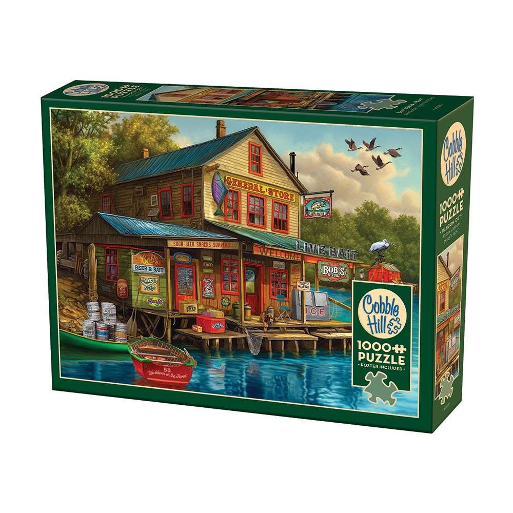 Produktbild för Bob's Beer & Bait, Pussel, 1000 bitar, Cobble Hill
