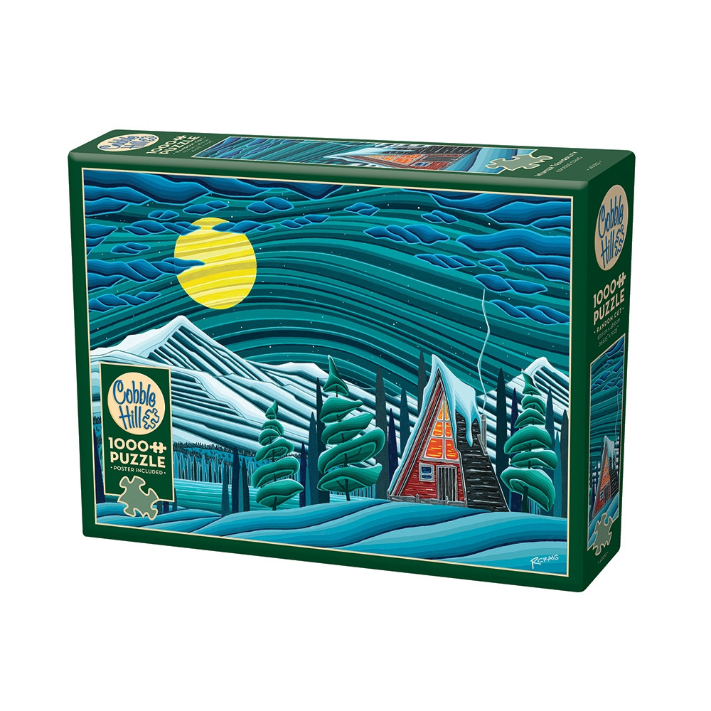 Produktbild för Winter Tranquility, Pussel, 1000 bitar, Cobble Hill