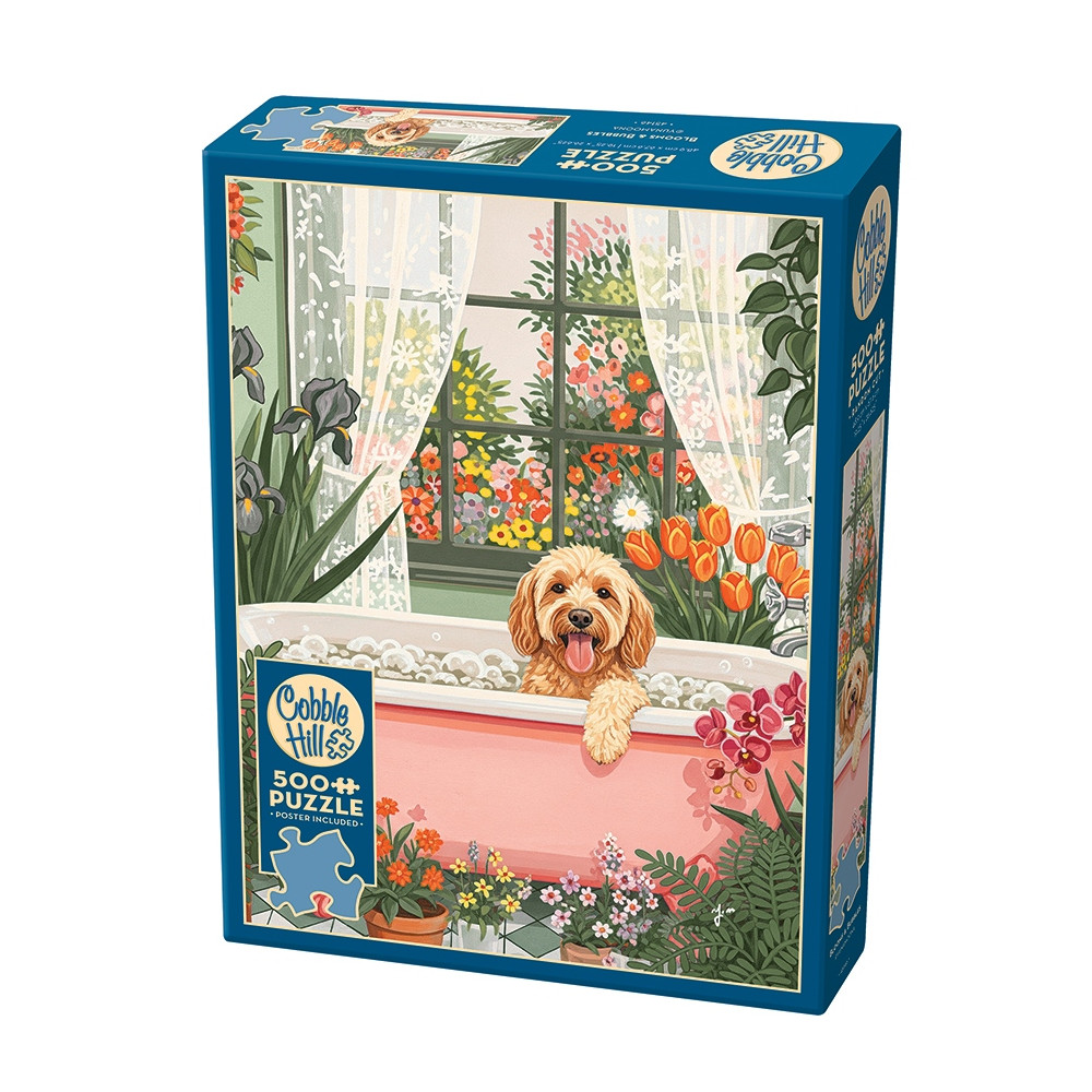 Produktbild för Blooms and Bubbles, Pussel, 500 bitar, Cobble Hill