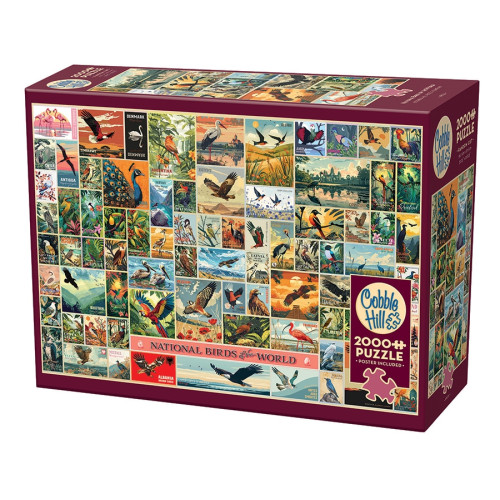 Cobble Hill National Birds of the World, Pussel, 2000 bitar, Cobble Hill