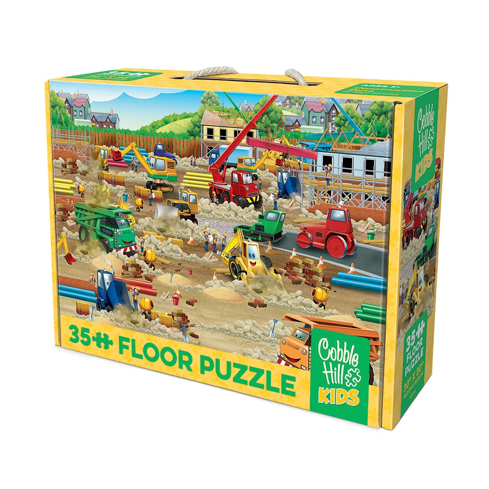 Produktbild för Construction Zone, Pussel, 35 bitar, Cobble Hill