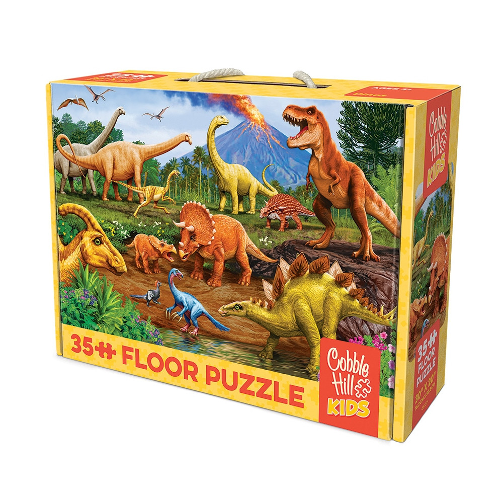 Produktbild för Dinos, Pussel, 35 bitar, Cobble Hill