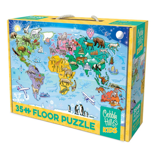 Cobble Hill Map of the World, Pussel, 35 bitar, Cobble Hill
