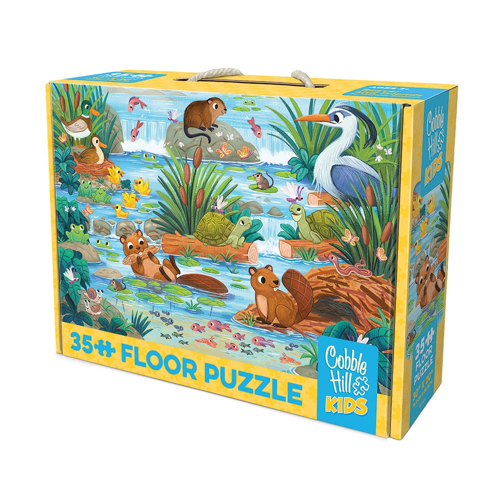 Produktbild för Beaver and Friends, Pussel, 35 bitar, Cobble Hill