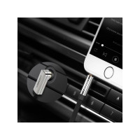 Produktbild för UGREEN flat AUX-ljudkabel 3,5 mm mini-jack 5 m silver (10729...