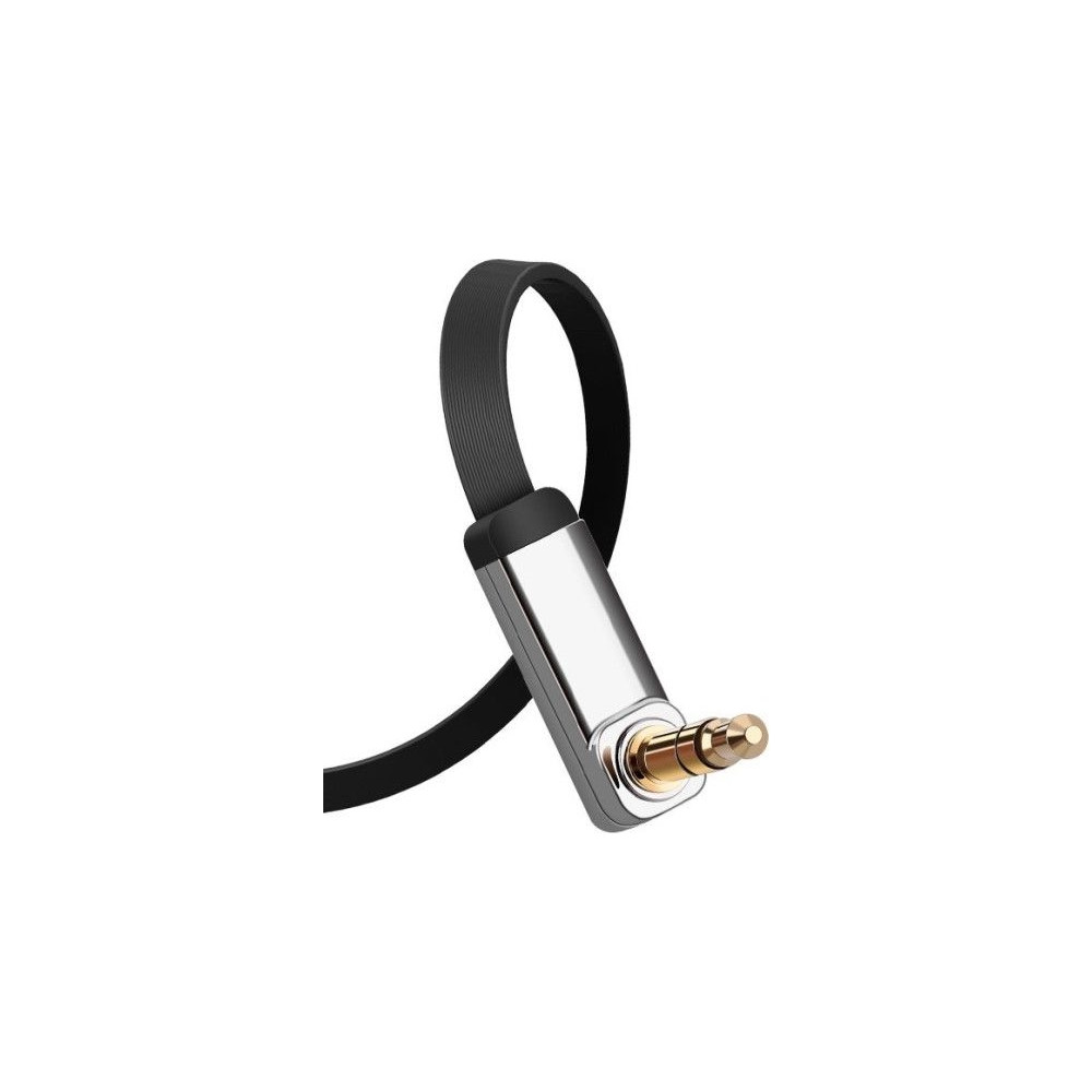Produktbild för UGREEN flat AUX-ljudkabel 3,5 mm mini-jack 5 m silver (10729...
