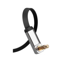 Produktbild för UGREEN flat AUX-ljudkabel 3,5 mm mini-jack 5 m silver (10729...