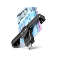 Produktbild för AXAGON CRE-SMPC - SMART-kortläsare - USB-C